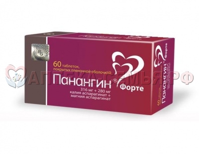 Панангин Форте таб п/о 316/280мг №60