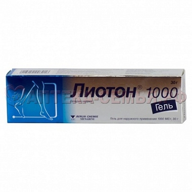 Лиотон гель 1000МЕ/г 30г